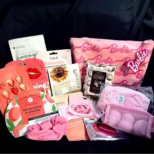 Self-Care / Spa Beauty Bundle with Barbie Cosmetic Bag - NWT